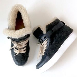 Coach Richmond wedge Sherpa sneakers